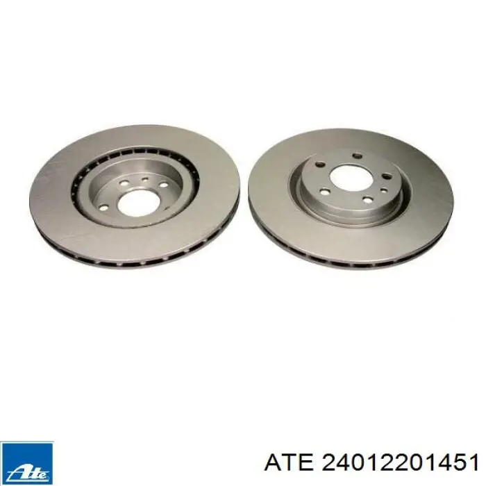 Диск переднього гальма ATE 24012201451 ціна, від 36.92 USD