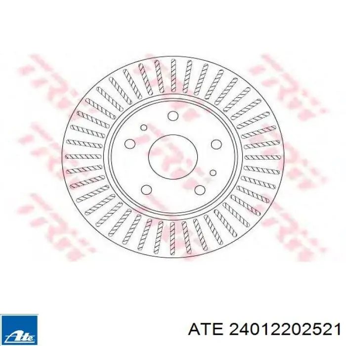 Диск гальмівний передній ATE 24012202521