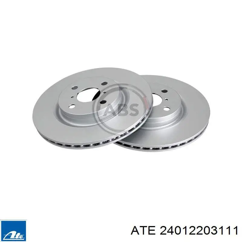 Диск переднього гальма ATE 24012203111 ціна, від 47.40 USD