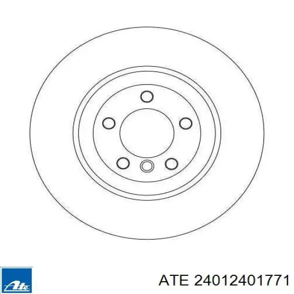 Диск гальмівний задній ATE 24012401771