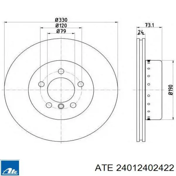 Диск переднього гальма Brembo 09C40213 ціна, від 155.54 USD