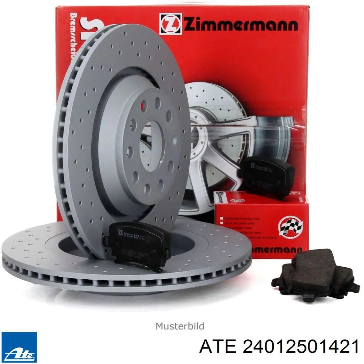 Диск переднього гальма ATE 24012501421 ціна, від 50.57 USD
