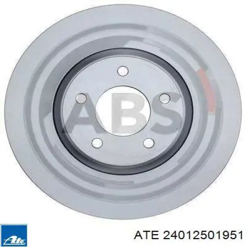 Диск переднього гальма ATE 24012501951 ціна, від 3.67 USD