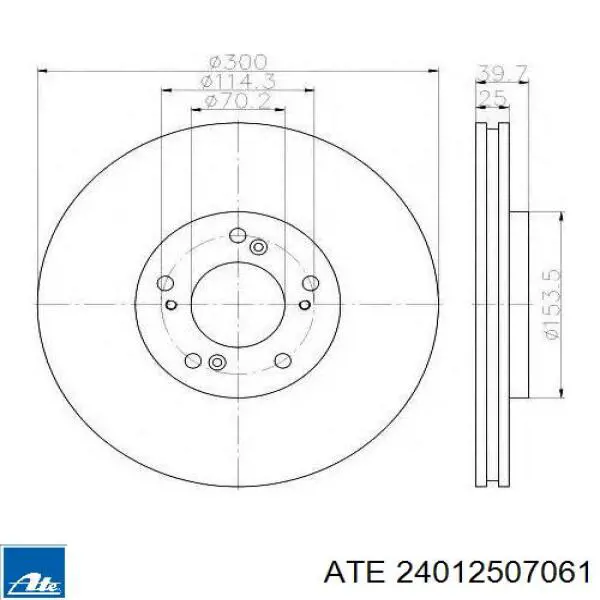 17466 ABS Гальмо дискове переднє