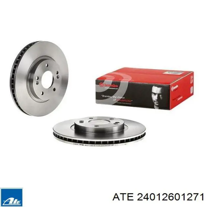 Диск переднього гальма ATE 24012601271 ціна, від 43.67 USD