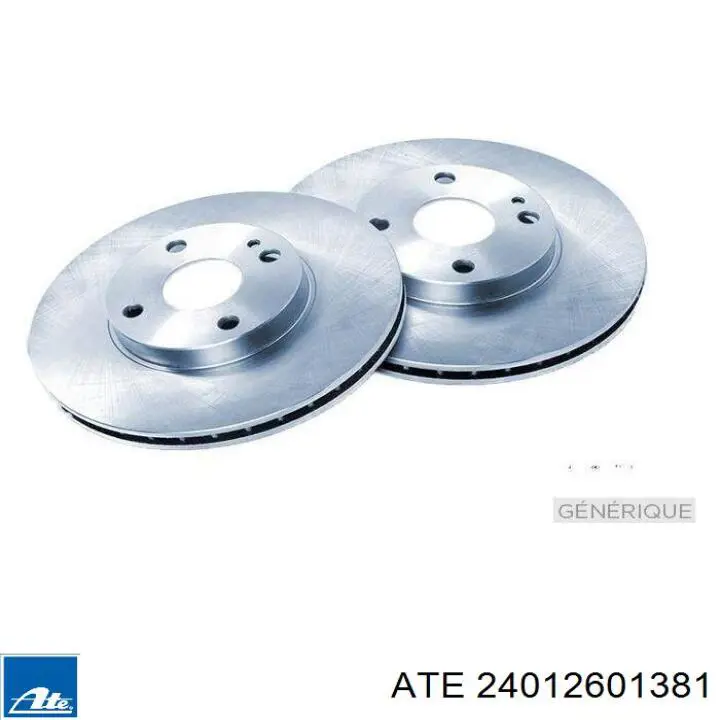 Диск переднього гальма ATE 24012601381 ціна, від 54.47 USD