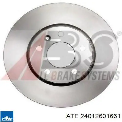 24012601661 ATE диск гальмівний передній
