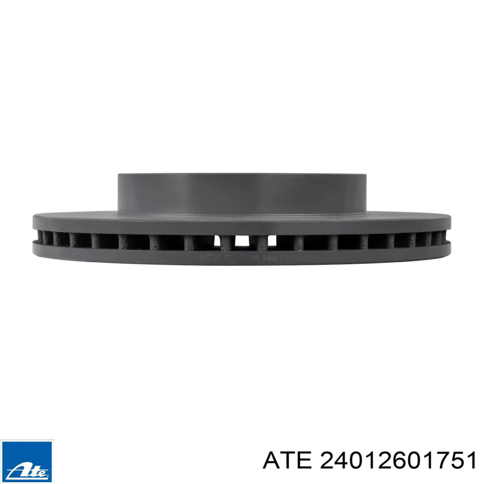 Диск переднього гальма ATE 24012601751 ціна, від 41.32 USD