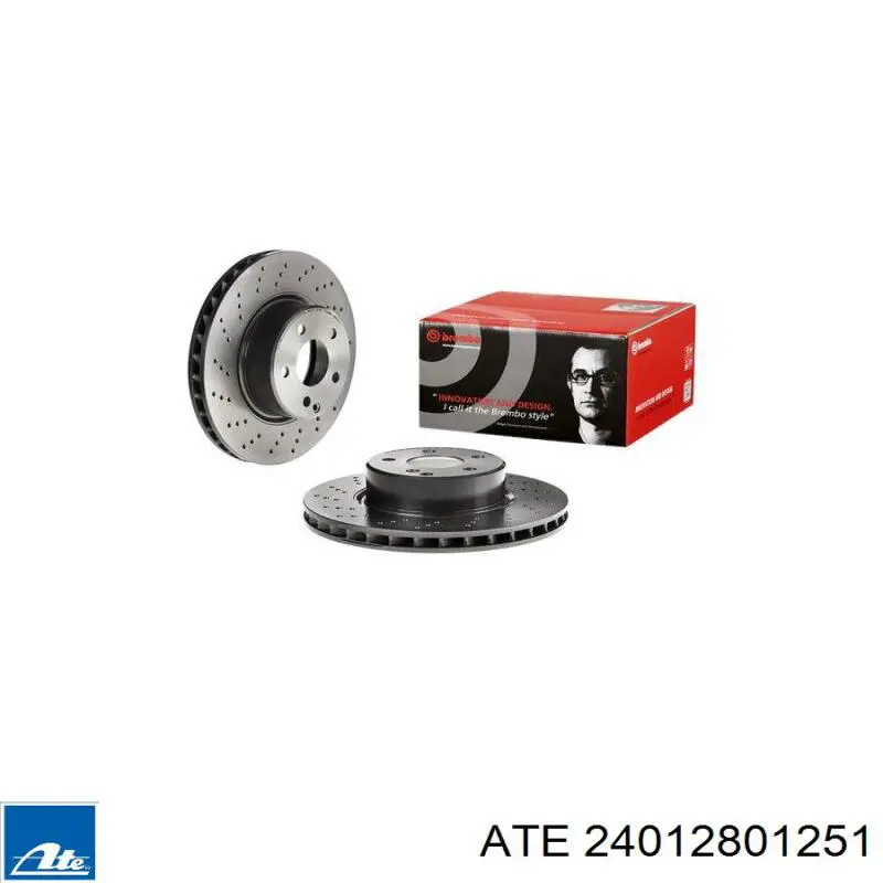 Диск переднього гальма ATE 24012801251 ціна, від 68.96 USD