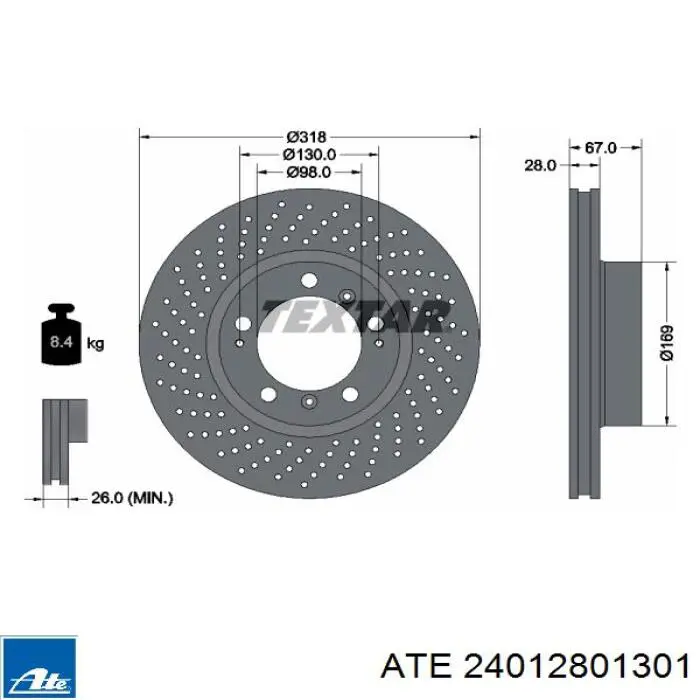 Диск переднього гальма Febi 44094 ціна, від 81.08 USD
