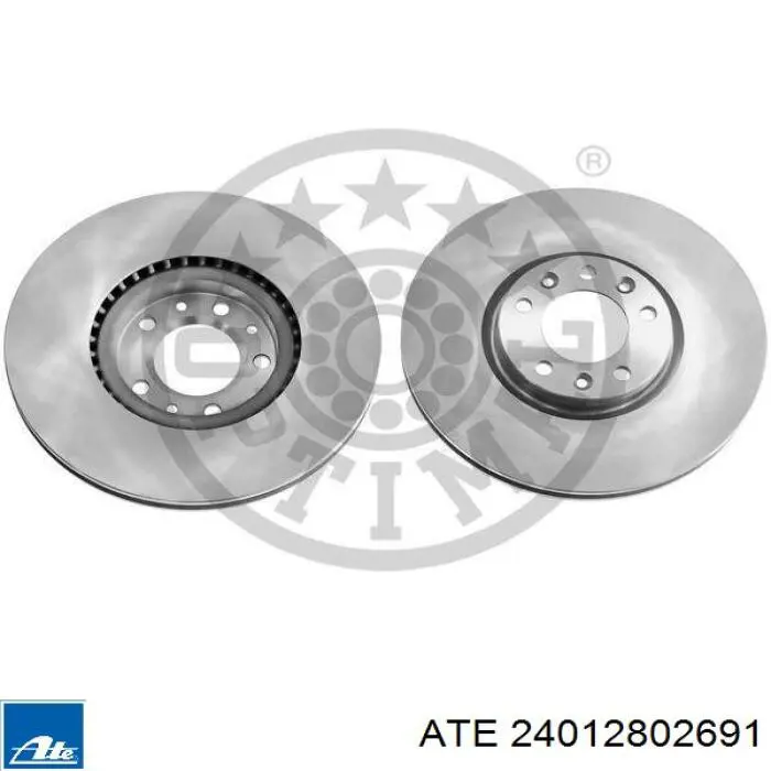 Диск переднього гальма ATE 24012802691 ціна, від 72.19 USD