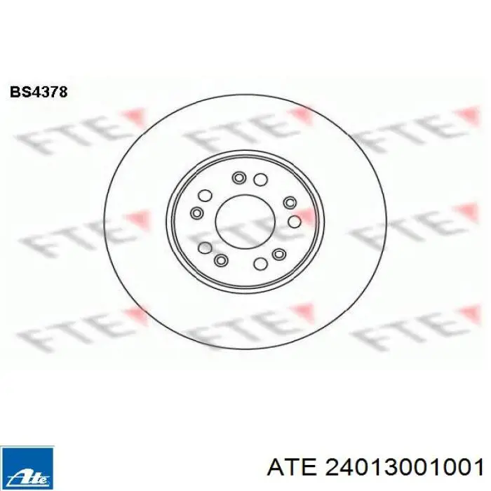 Купити 24013001001 ATE Ротор гальмівний