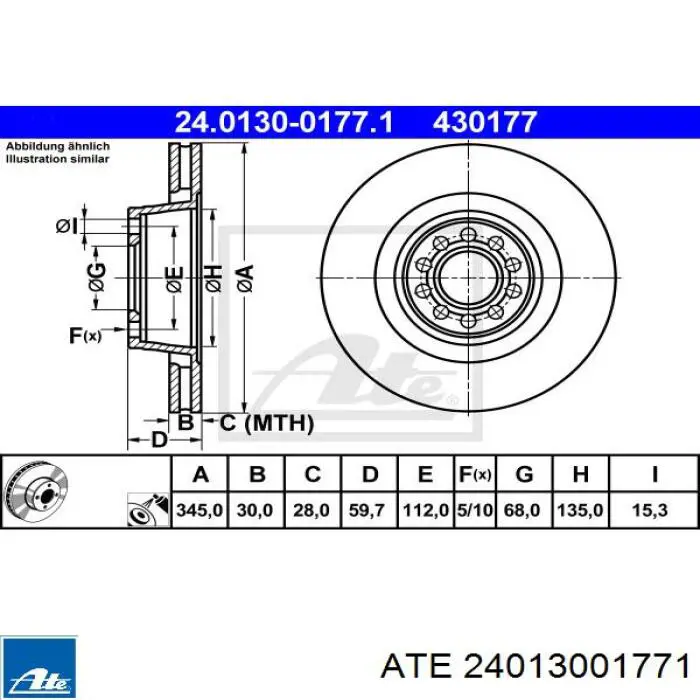 Купити 17241 ABS Ротор гальмівний