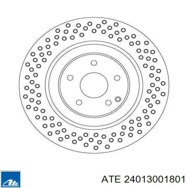 24013001801 ATE диск гальмівний передній