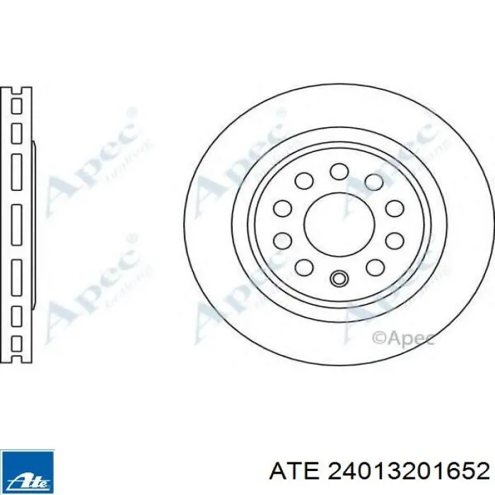 Диск переднього гальма ATE 24013201652 ціна, від 139.18 USD