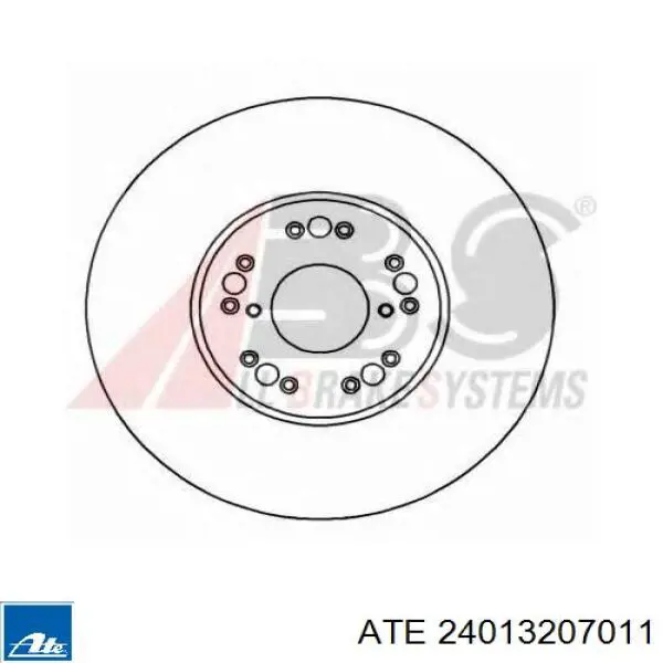 Диск переднього гальма ATE 24013207011 ціна, від 68.52 USD