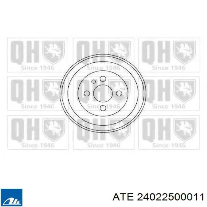 Барабан гальмівний задній 24022500011 ATE