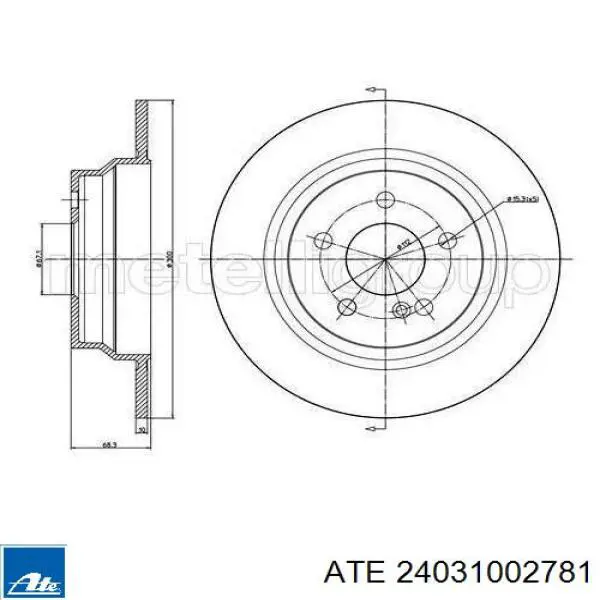 24031002781 ATE Дискові гальма