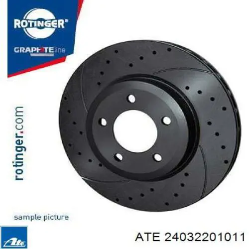 Диск переднього гальма ATE 24032201011 ціна, від 44.02 USD