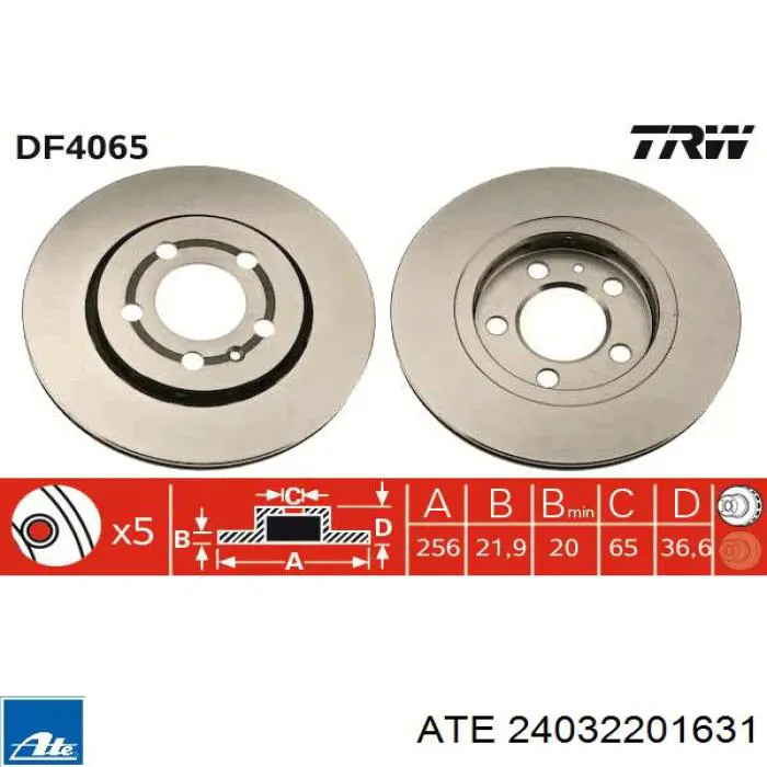 Задні дискові гальма ATE 24032201631 ціна, від 28.74 USD
