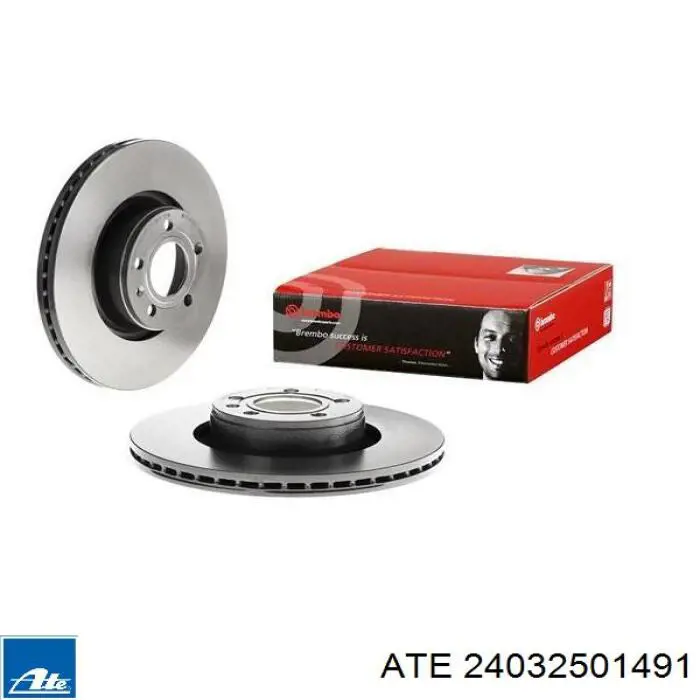 Диск переднього гальма ATE 24032501491 ціна, від 67.96 USD