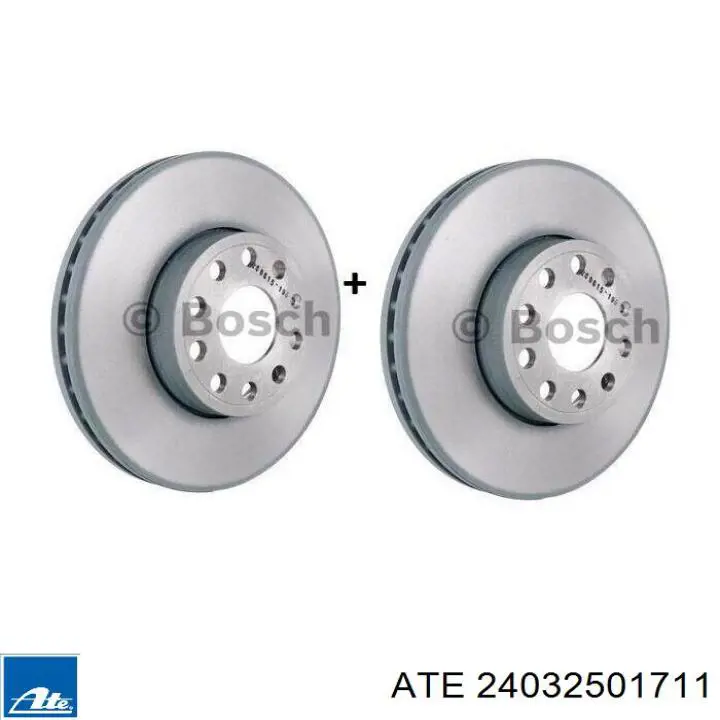 Диск переднього гальма ATE 24032501711 ціна, від 54.58 USD