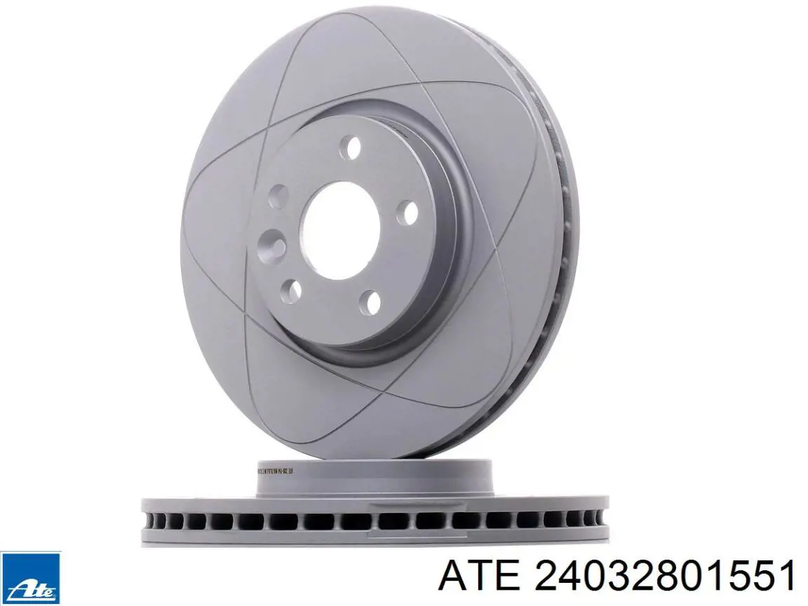 Диск переднього гальма ATE 24032801551 ціна, від 66.62 USD
