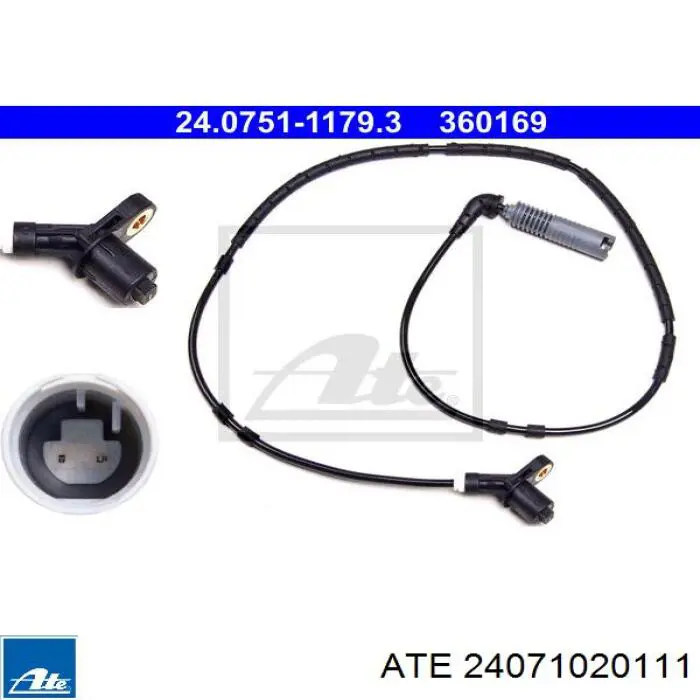 Передній датчик ABS ATE 24071020111