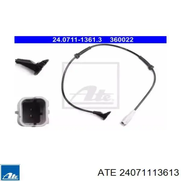 24071113613 ATE Датчик ABS передній лівий