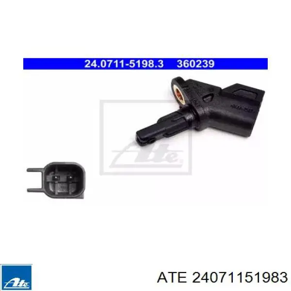 Датчик АБС передній 24071151983 ATE