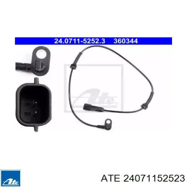 Датчик АБС (ABS) задній ATE 24071152523 ціна, від 22.36 USD
