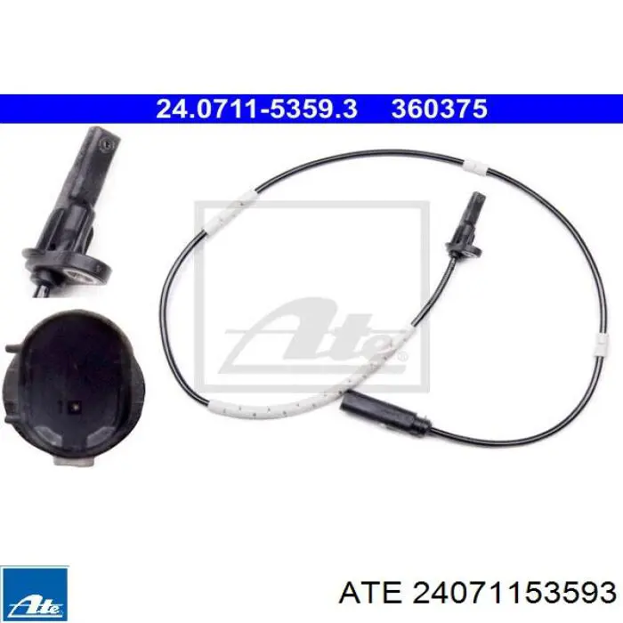 Датчик АБС (ABS) задній 502993 Hans Pries (Topran)
