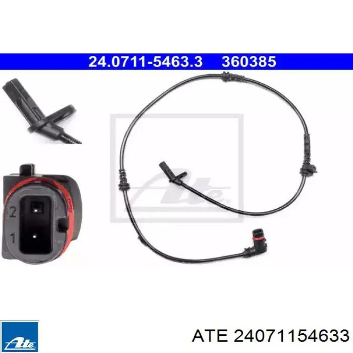 Купити 24071154633 ATE Датчик АБС (ABS) передній