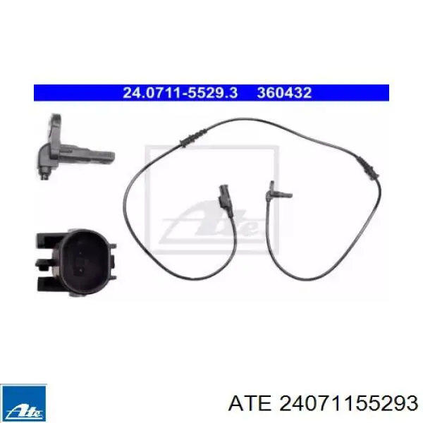 Датчик ABS передній ATE 24071155293 ціна, від 46.25 USD