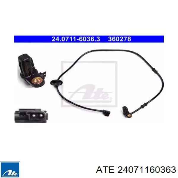 Купити 24071160363 ATE Датчик АБС (ABS) задній, правий