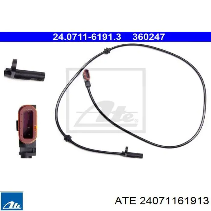 Датчик АБС (ABS) задній 24071161913 ATE
