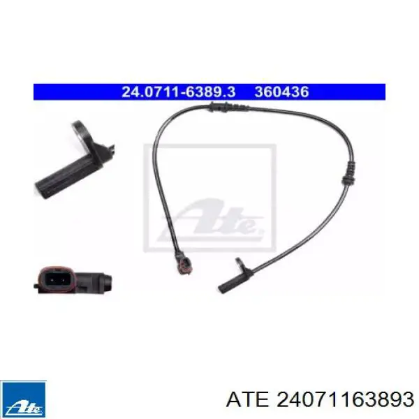 Лямбда датчик кисню ATE 24071163893 ціна, від 52.04 USD