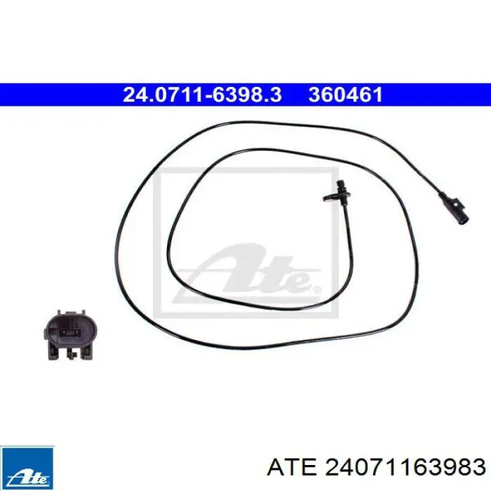 Датчик АБС задній лівий ATE 24071163983 ціна, від 32.90 USD