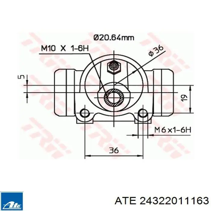 24322011163 ATE Робочий циліндр