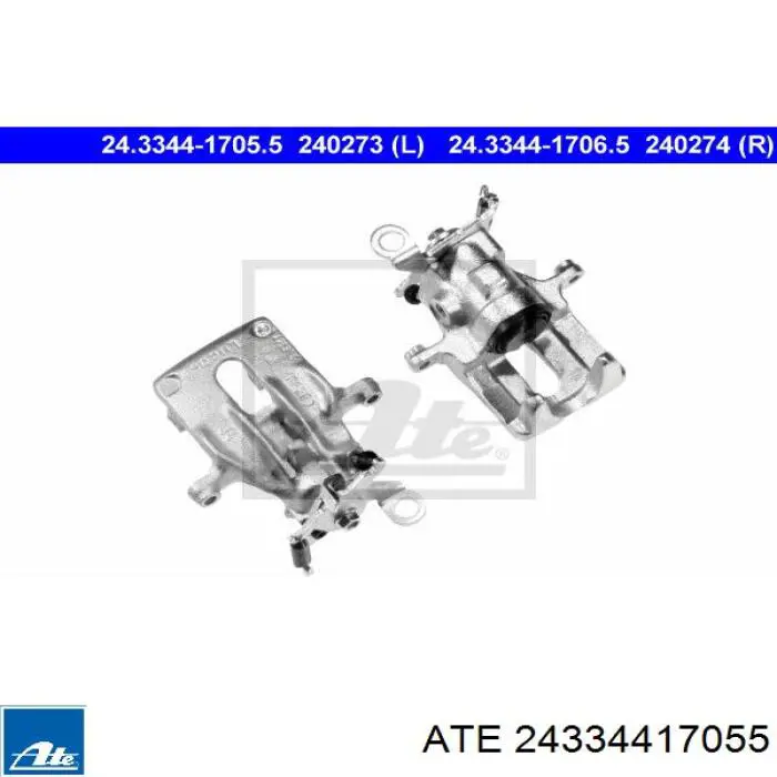 Супорт гальмівний задній лівий 24334417055 ATE