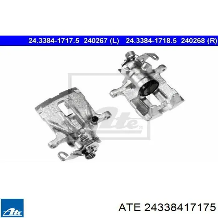 Супорт гальмівний задній лівий 24338417175 ATE