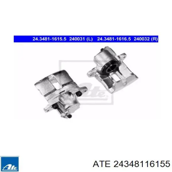 Супорт гальмівний передній лівий 24348116155 ATE