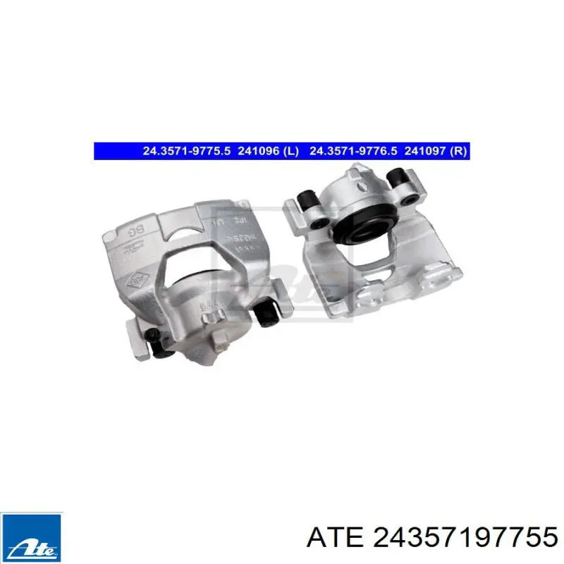 Супорт гальмівний передній лівий 24357197755 ATE
