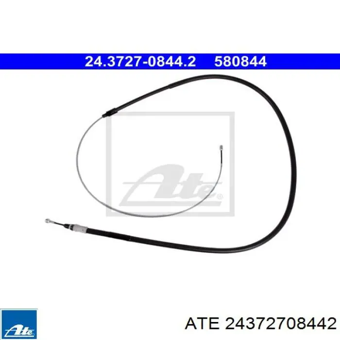 Трос ручного гальма задній, правий/лівий 24372708442 ATE