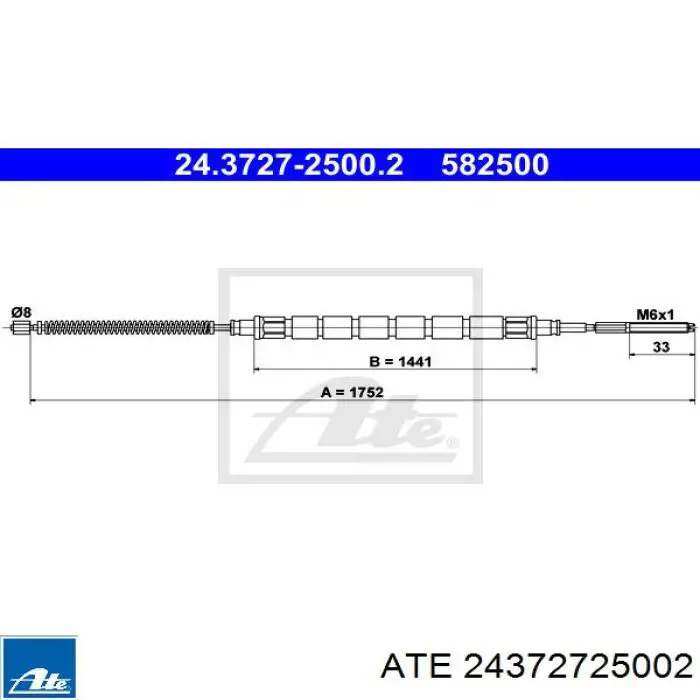 Купити 470202 Adriauto Трос ручного гальма задній, правий/лівий