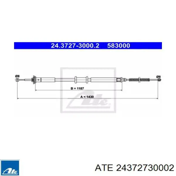 Трос ручного гальма задній, правий/лівий Linex 220109 ціна, від 17.81 USD