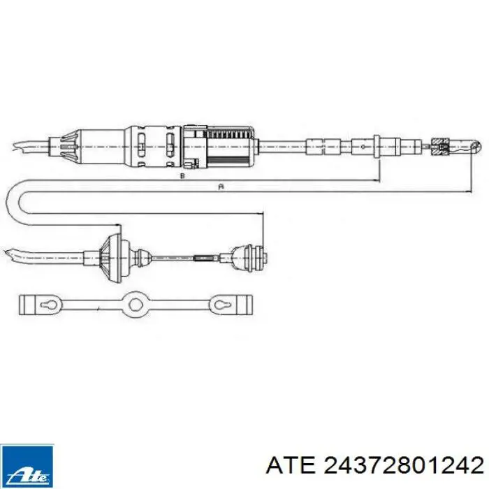 Трос зчеплення 01021668ALT GPD
