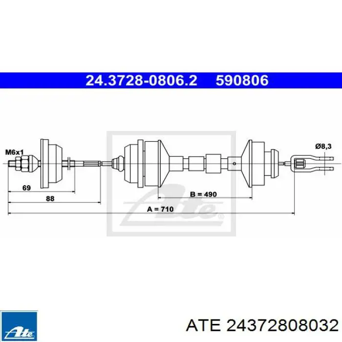 Трос зчеплення Eurorepar E074322 ціна, від 6.97 USD