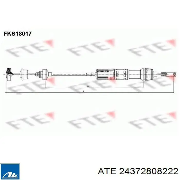 Тросик зчеплення Triscan 814028262A