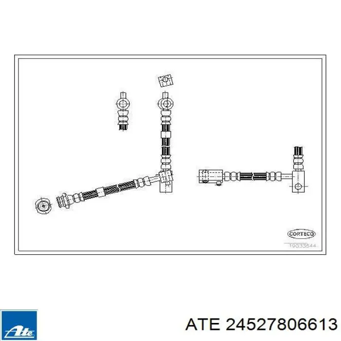 Шланг гальмівний передній, лівий Nissan/Infiniti 46211AV00A ціна, від 21.92 USD